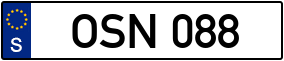 Trailer License Plate